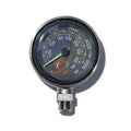 Deep6 1.5" Dual BAR/PSI Brass with Plastic Face SPG - Black