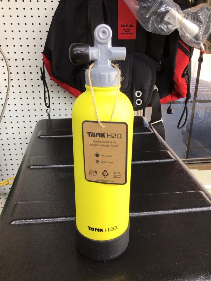 Scuba Tank H2O vacuum Insulated Stainless Steel Water Bottles