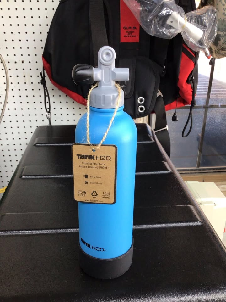 Scuba Tank H2O vacuum Insulated Stainless Steel Water Bottles