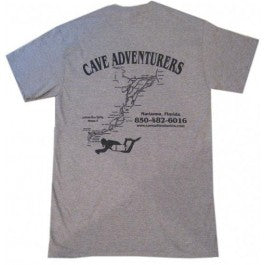 Cave Adventurers Map t-shirt