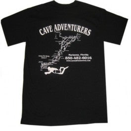 Cave Adventurers Map t-shirt