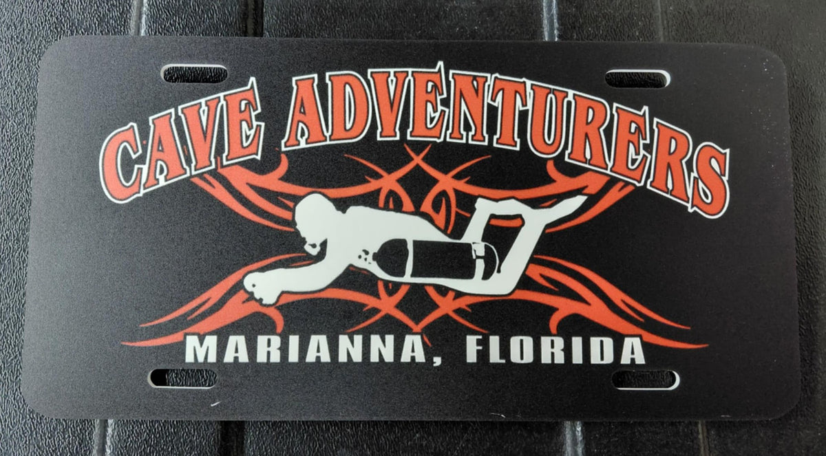 Cave Adventurers License Plate