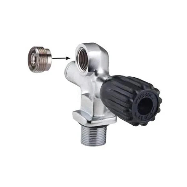 Blue Steel DIN to Yoke Univeral Scuba Diving Valve Tank Insert