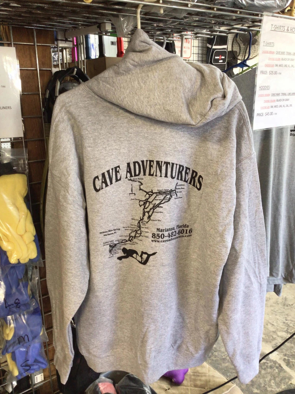 Cave Adventurers Map Hoodie