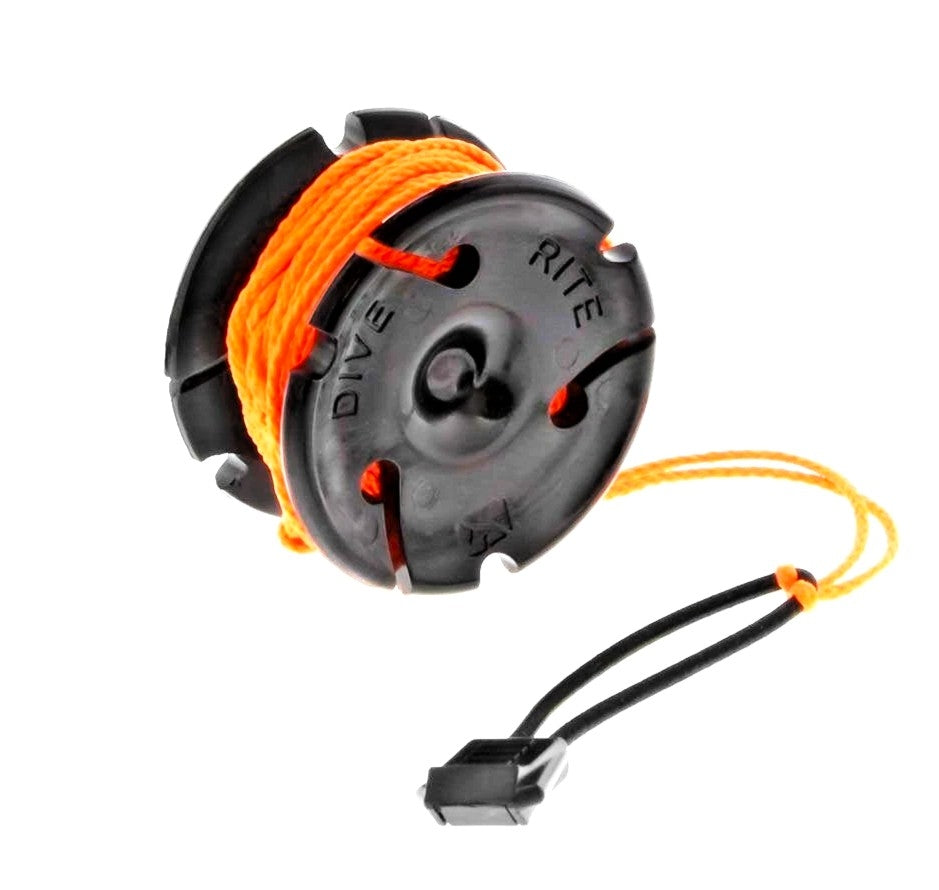 Dive Rite Cookie Spool reel- 30ft (9m) with White or Orange #24 Line
