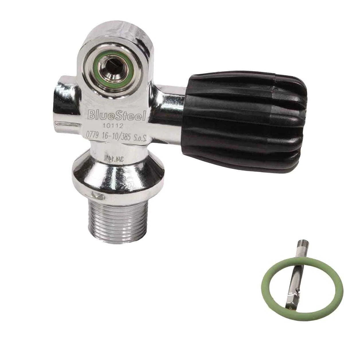 Blue Steel Tank Valve *Right or Left Handed Valve*