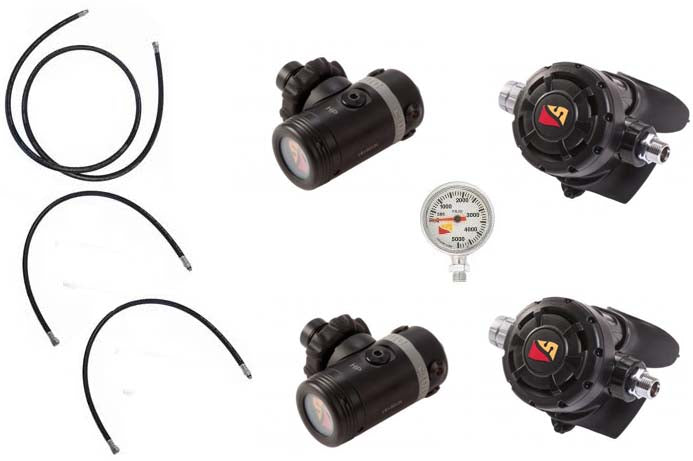 Dive Rite XT Regulator Backmount Package